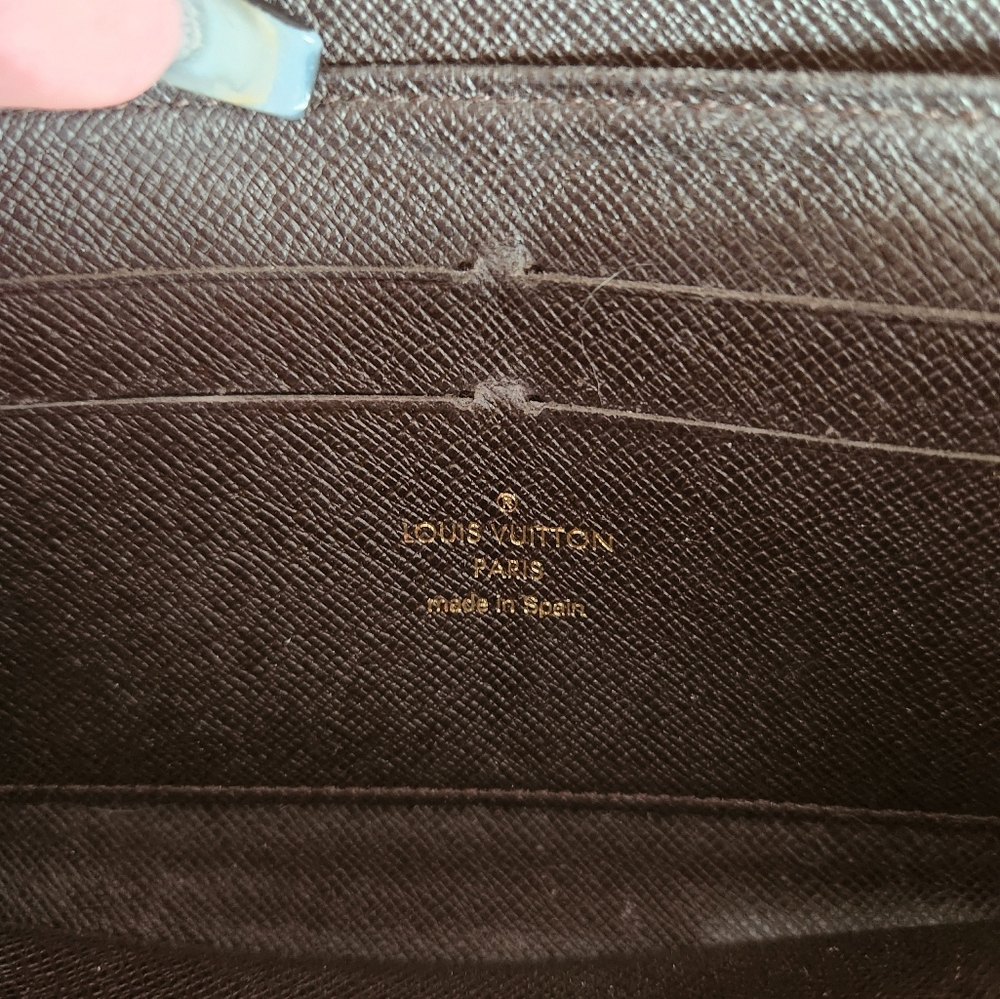 Louis Vuitton Ebene Mini Lin Monogram Zippy Wallet - Picture 5 of 10